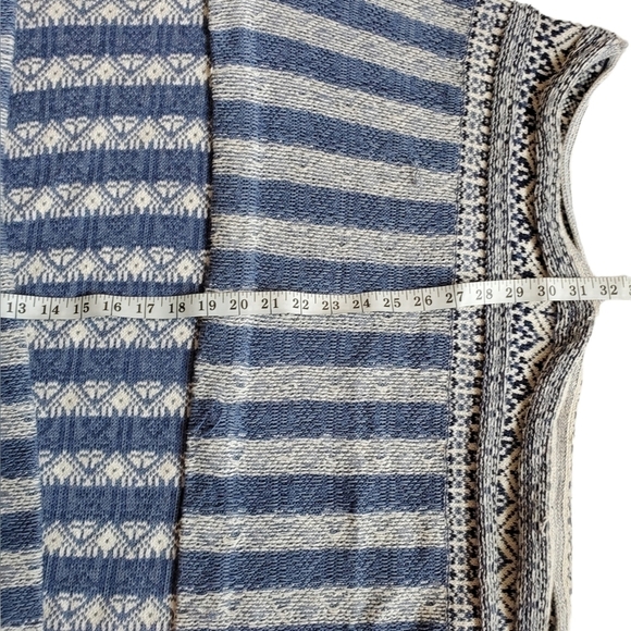 CHAPS open front sweater poncho L - Picture 6 of 10